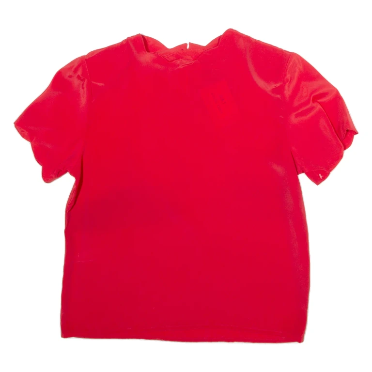 SARA STEPHEN Womens Blouse Red S