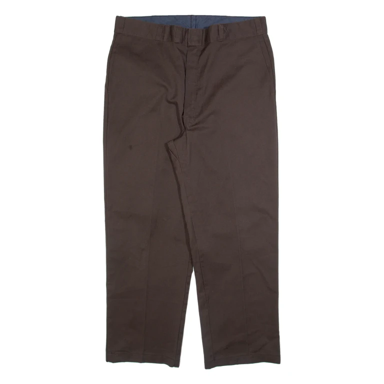 Mens Trousers Grey Relaxed Straight W36 L28