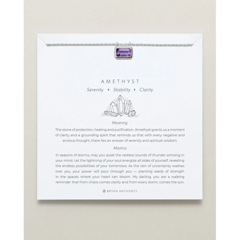 Healing Stone Necklace Amethyst