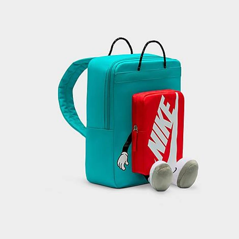 Kids Boxy Backpack (13L) in Dusty Cactus/University Red/White