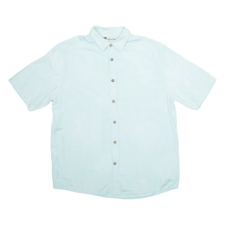 ISLAND BLUE Mens Shirt Blue Floral XL