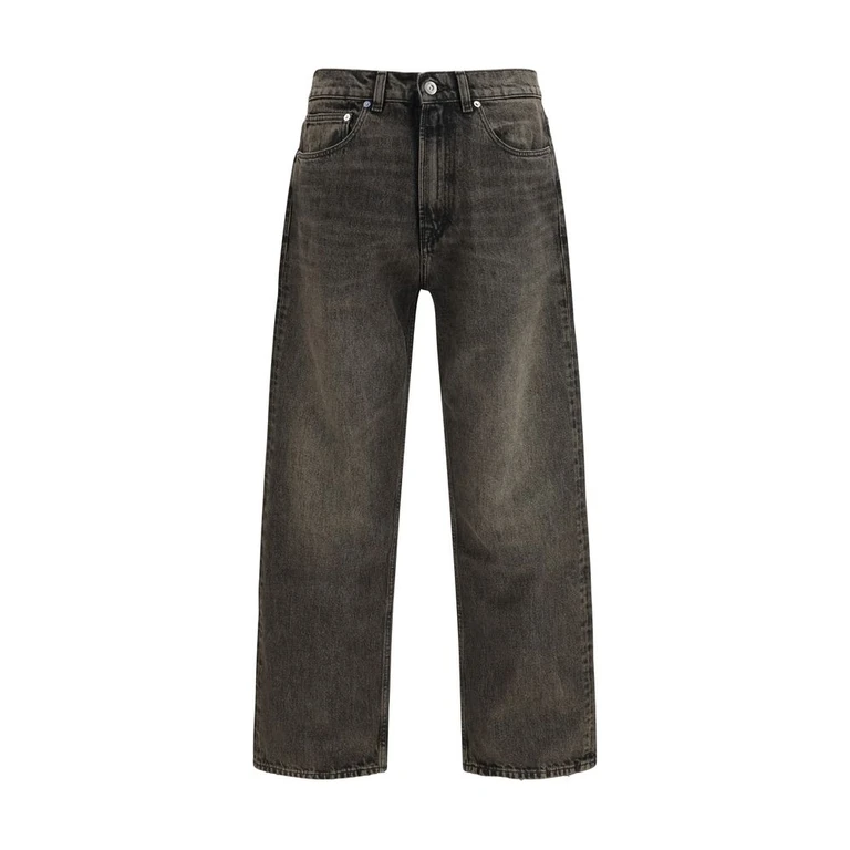 Black Cotton Relaxed Fit Jeans Clothing - Men