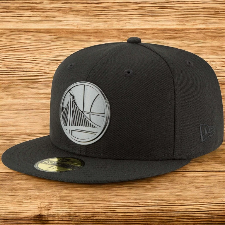 Men's NBA Gs Warriors Logo Sleeked Finish 5950 Fitted Hats