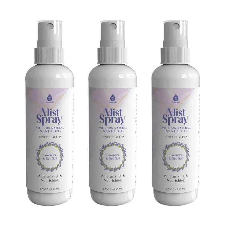 Lavender & Sea Salt Aromatherapy Mist Spray Bundle - 3-Pack with 100% Natural Essential Oils