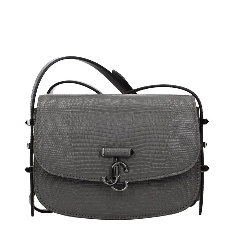 Jimmy Choo Gray Leather Shoulder Bag - Women