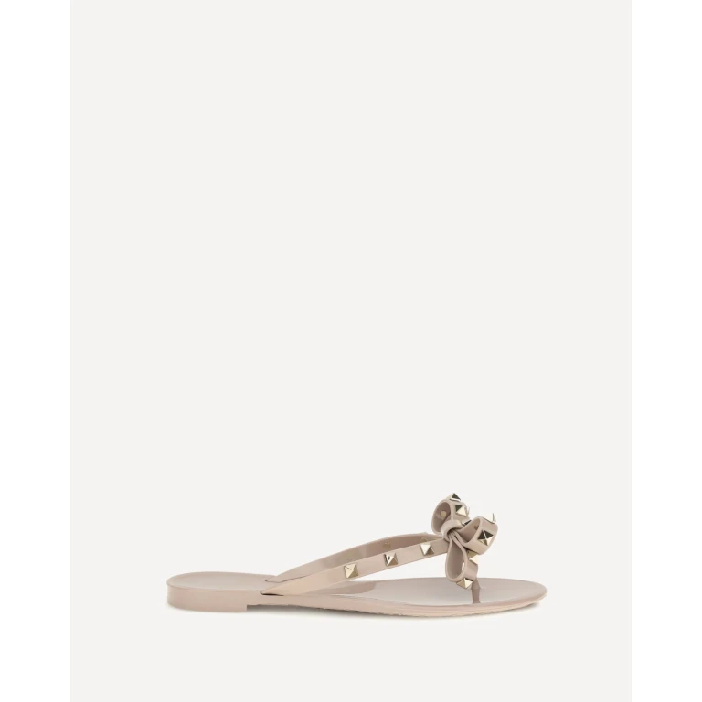 VALENTINO GARAVANI Rockstud flip-flop Sandals in PVC Female 37