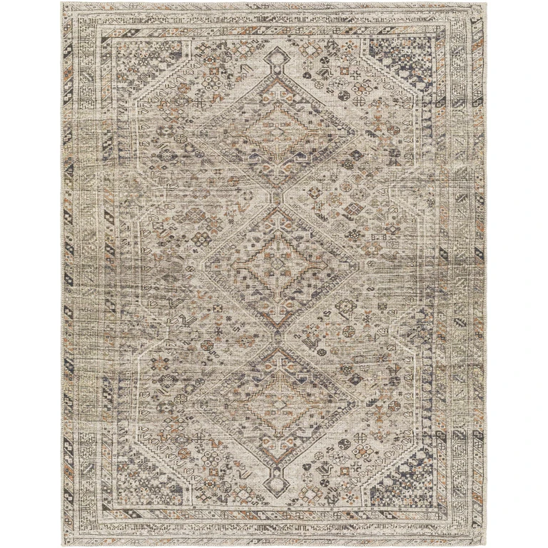 Barny Beige Flat Pile Washable Rug