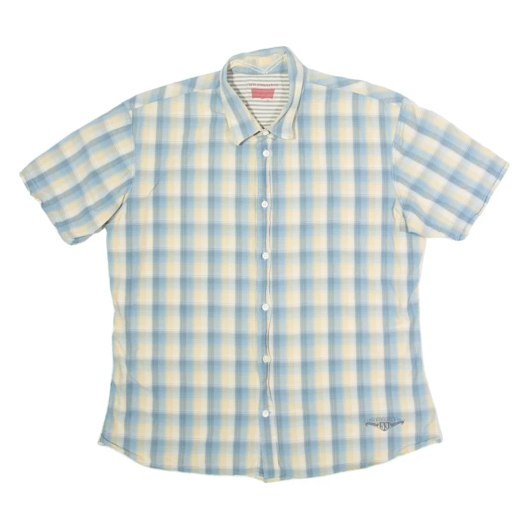 LEVI'S Mens Shirt Blue Check XL