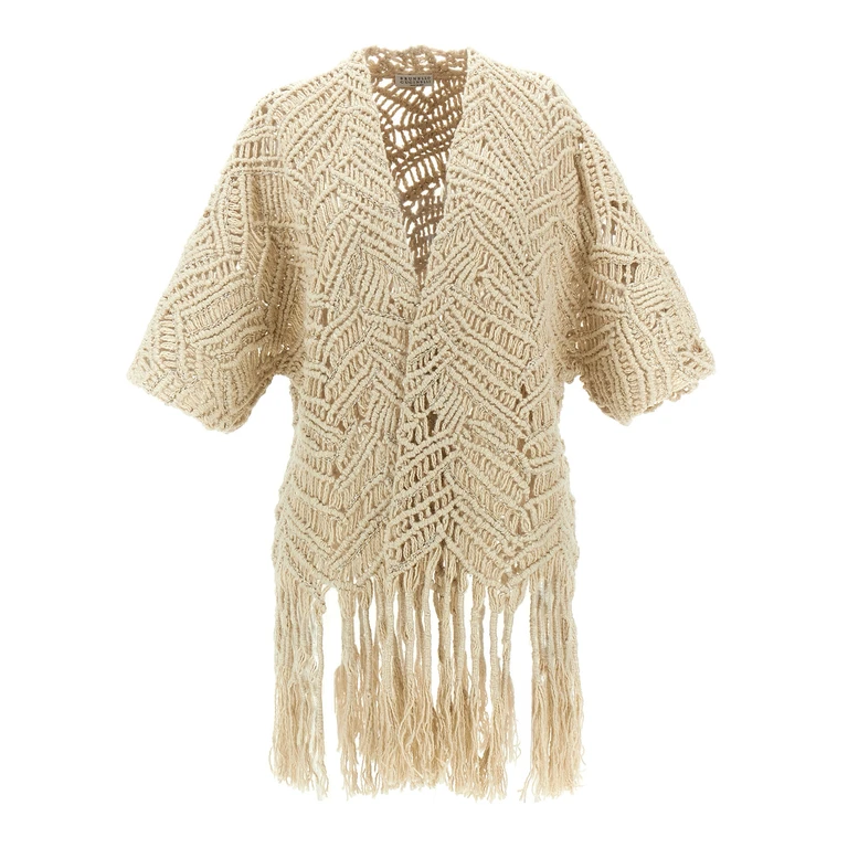 Brunello Cucinelli Beige Silk Cardigan Clothing - Women