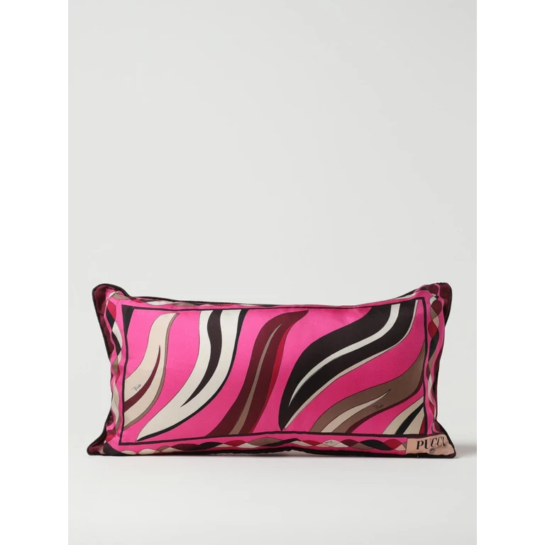 cushion in printed silk (3EAF323E0502)