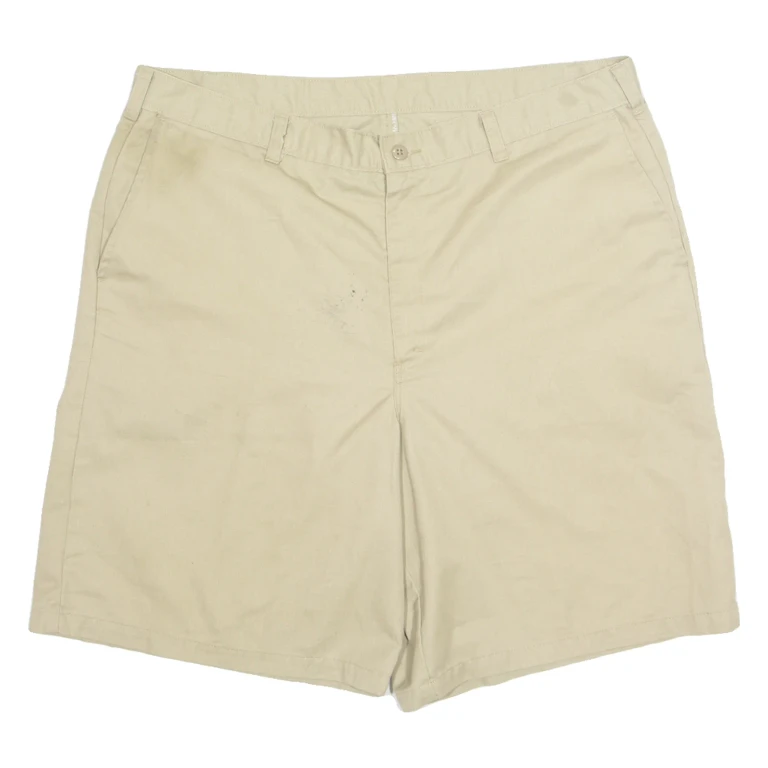DICKIES Chino Style Mens Workwear Shorts Brown Loose XL W38