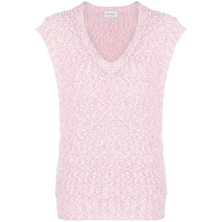 Ferragamo Without Sleeves V-Neck