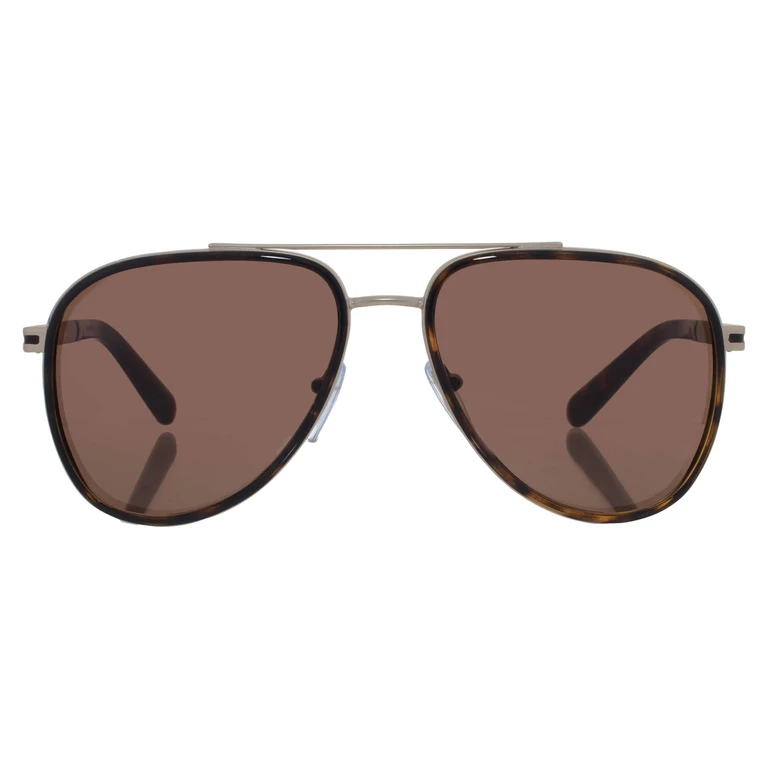 Dark Brown Pilot Mens Sunglasses BV5060 202253 57