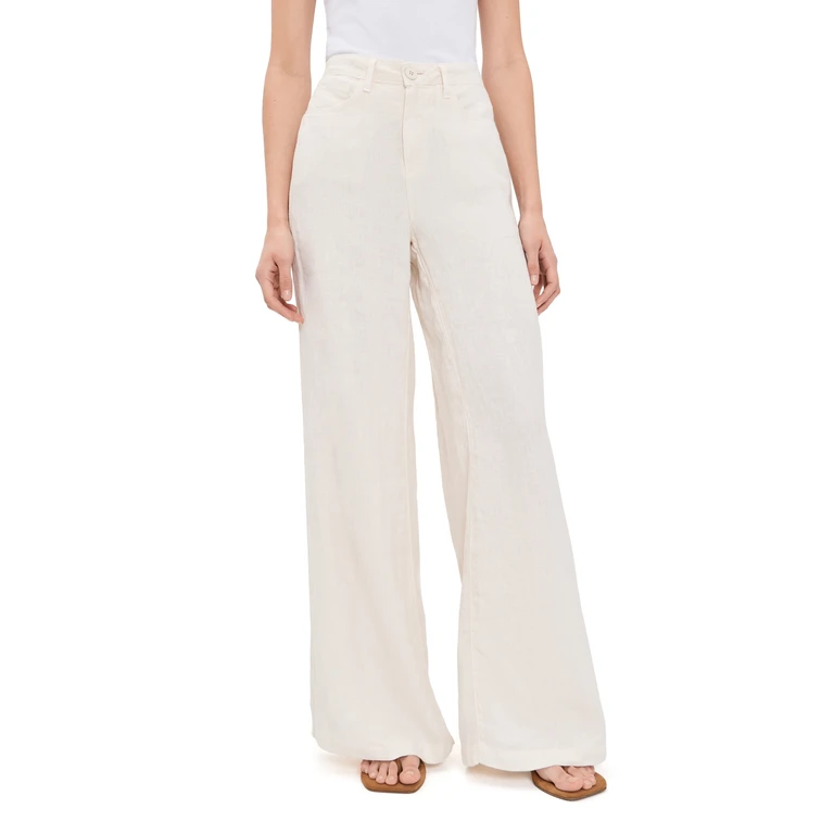 L'AGENCE Amara High Rise Wide Leg Pants Vintage White 27