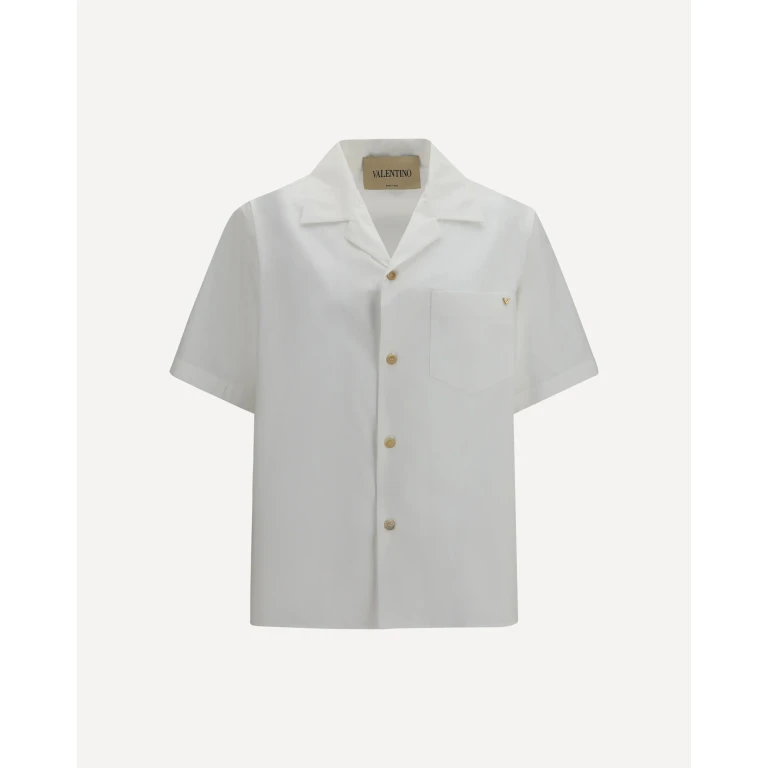 VALENTINO Short-sleeve Shirt with VLogo Male 46