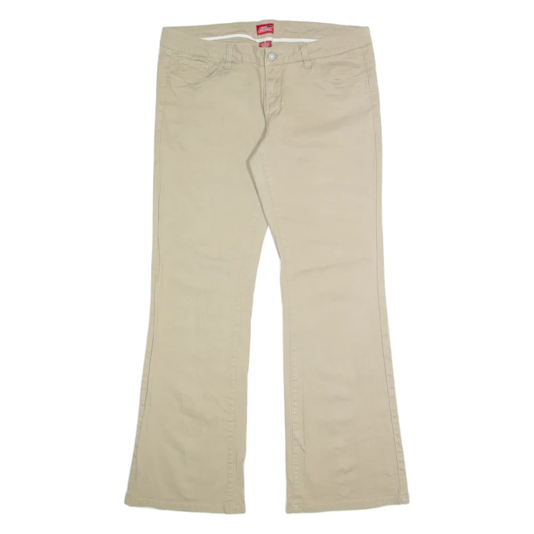 DICKIES Womens Trousers Beige Regular Bootcut W34 L31