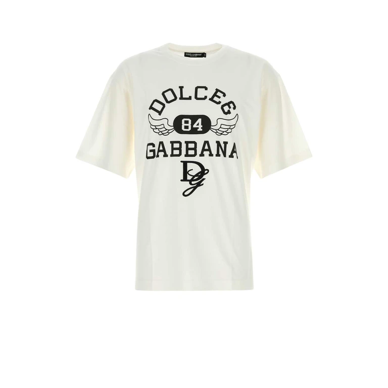 White Cotton T-Shirt Bianco Exterior - Men