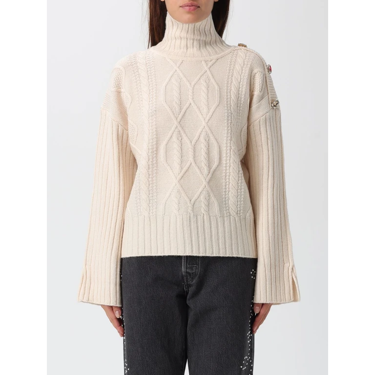 LIU JO Sweater Woman color Yellow Cream (MF5425MS04020304)