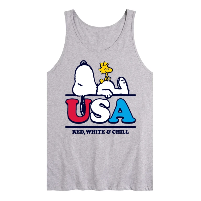 Red White and Chill - Men's Sleeveless Graphic Tank