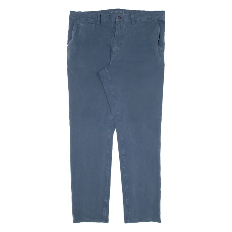 QUIKSILVER Mens Trousers Blue Slim Tapered W34 L29