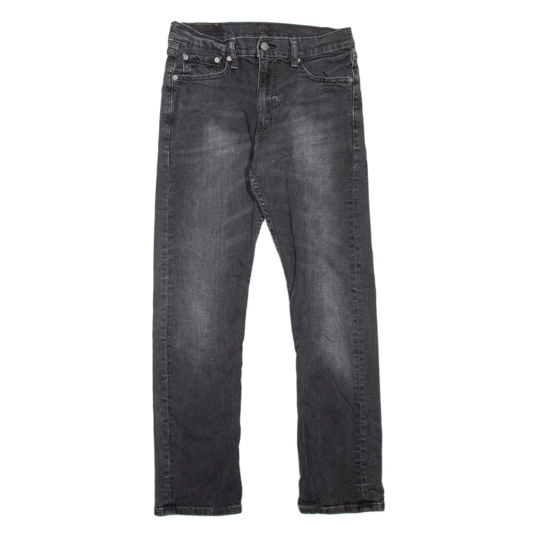 LEVI'S 513 Jeans Mens Grey Slim Straight Stone Wash W29 L30