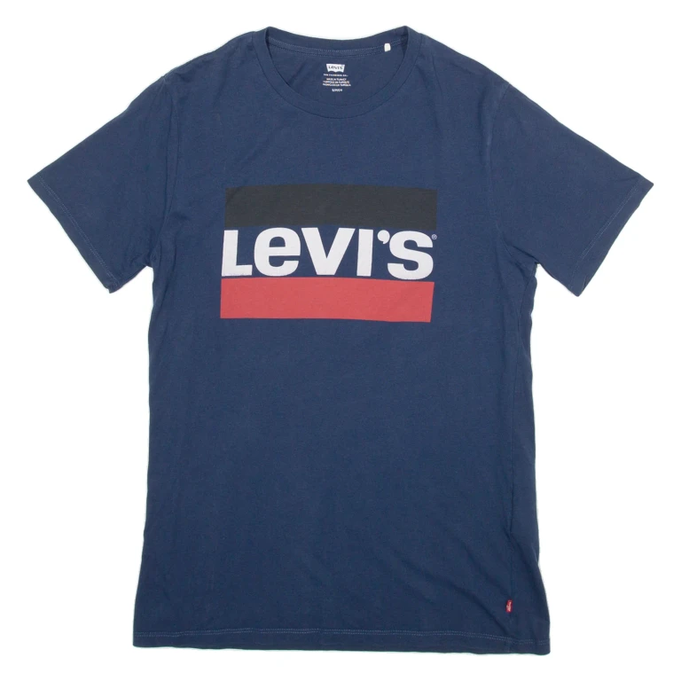 LEVI'S Mens T-Shirt Blue S