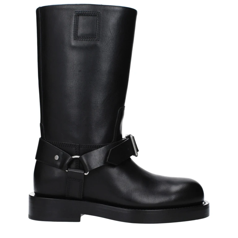 Burberry Black Leather Boots - Women