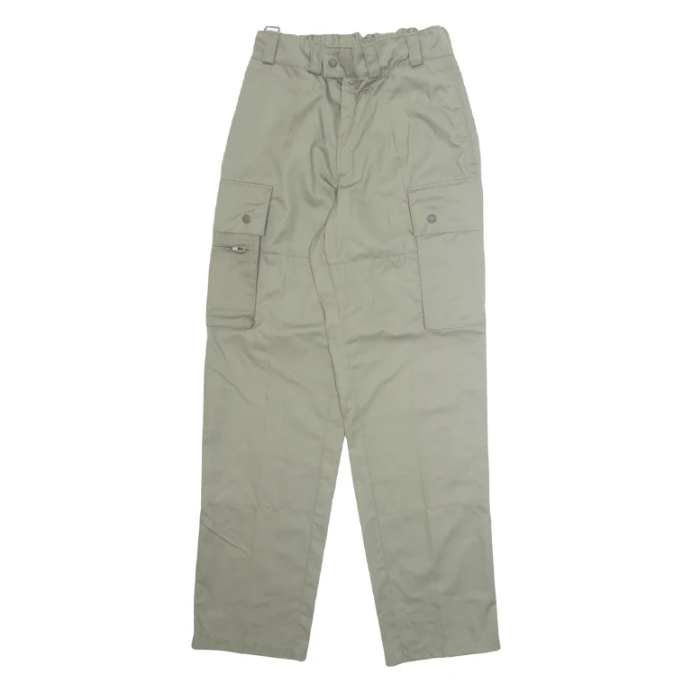 Military Cargo Mens Trousers Green Regular Straight W26 L32 (TT3-051124-4899)