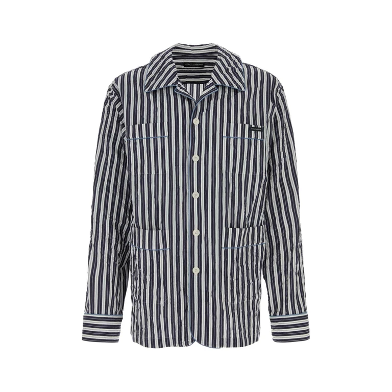 Dolce & Gabbana G5oi1tfbmfu S8053 Rigato Exterior: Viscose Nylon Silk Camicie