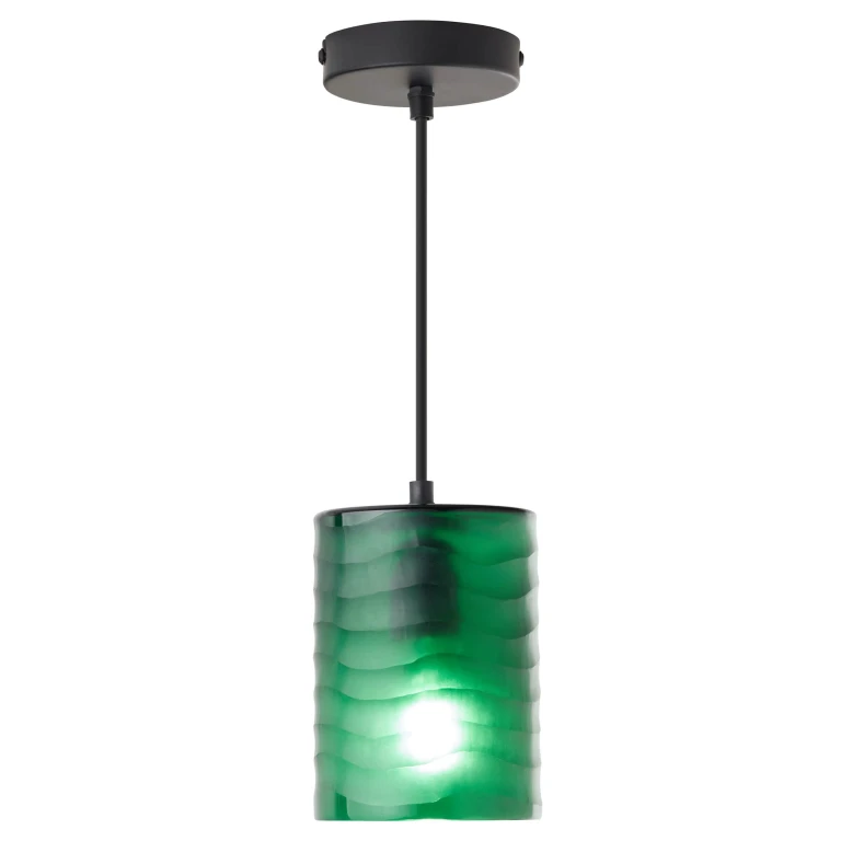 Hanging Lamp - Green & Black