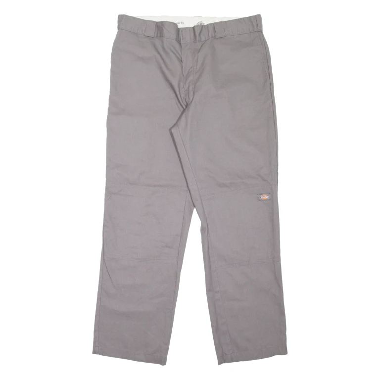 DICKIES Workwear Mens Trousers Grey Regular Straight W38 L32