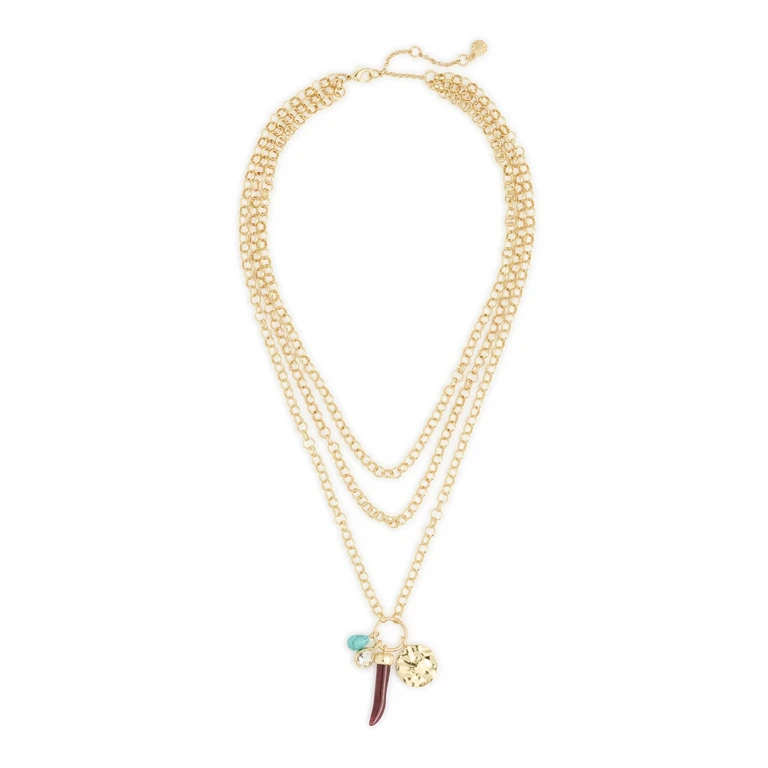 Maeve Layered Necklace Multi One Size