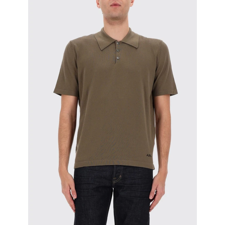 A. P.C. Polo Shirt Men color Green (COEZJH23471PKB)