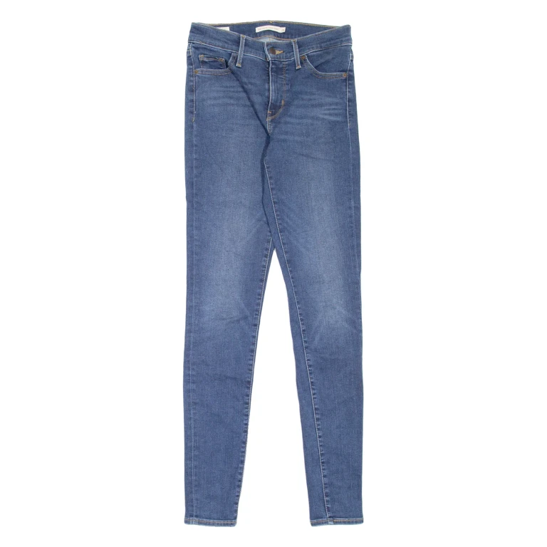 LEVI'S 310 Shaping BIG E Womens Jeans Blue Slim Skinny Stone Wash W26 L32