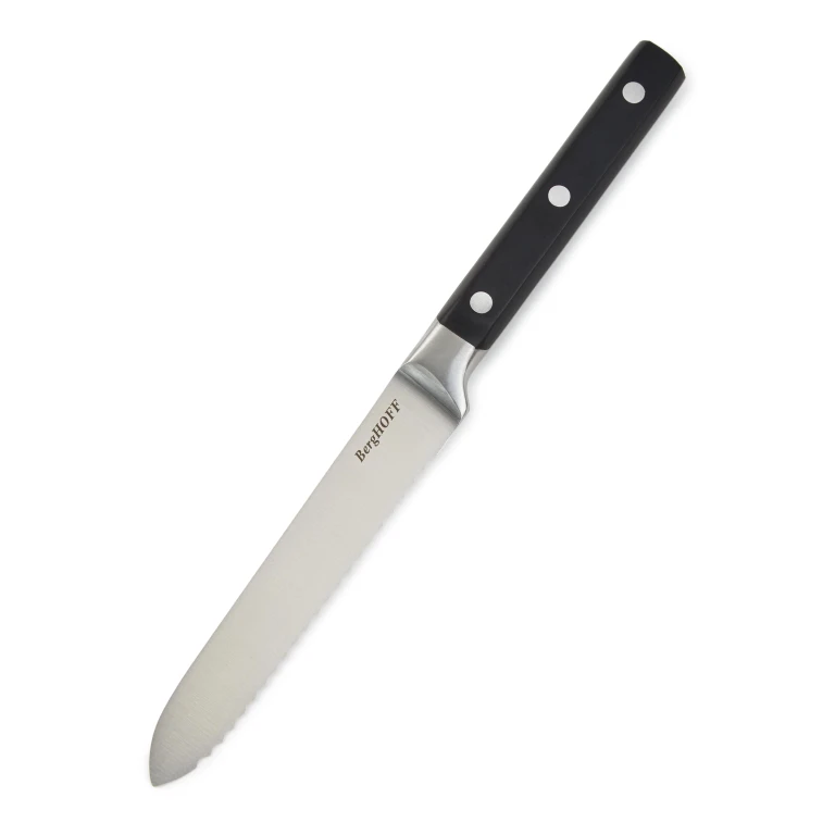 DiNA Gene Stainless Steel Serrated Utility Knife, 5"