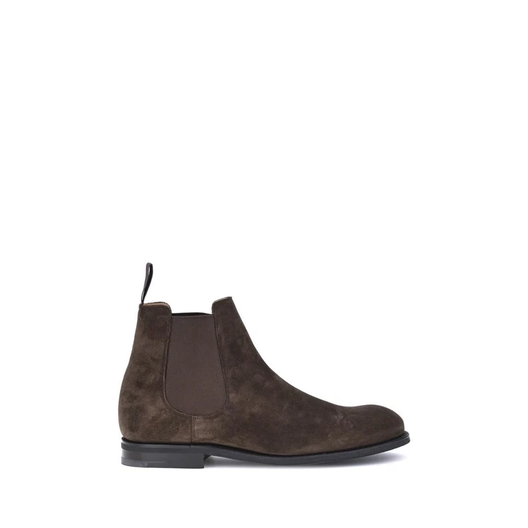 Brown Calf Leather Bos Taurus Chelsea Boots - Men