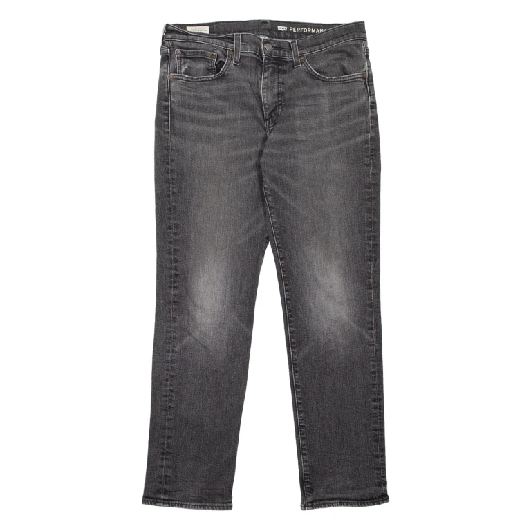 LEVI'S 511 BIG E Jeans Mens Grey Slim Straight Stone Wash W32 L30