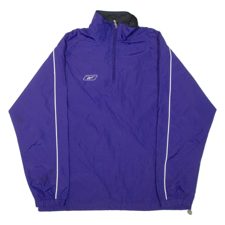 REEBOK Lightweight Mens Pullover Jacket Purple S