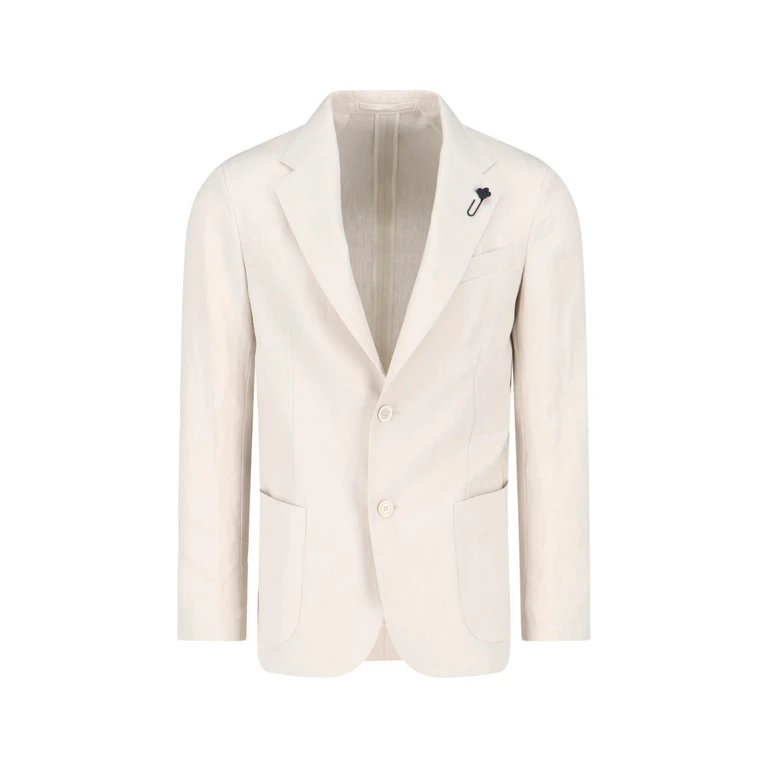 Jackets White Linen - Men