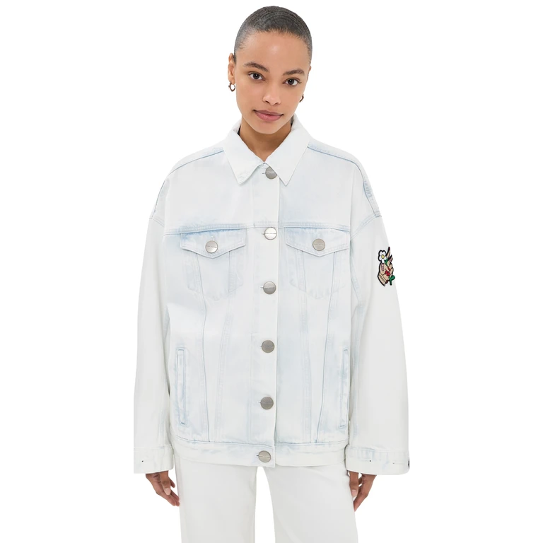 Marc Jacobs Oversized Denim Trucker Jacket Light Wash XS