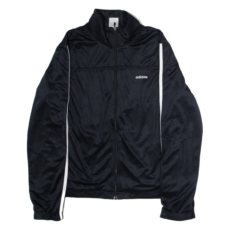 ADIDAS Womens Track Jacket Black UK 14