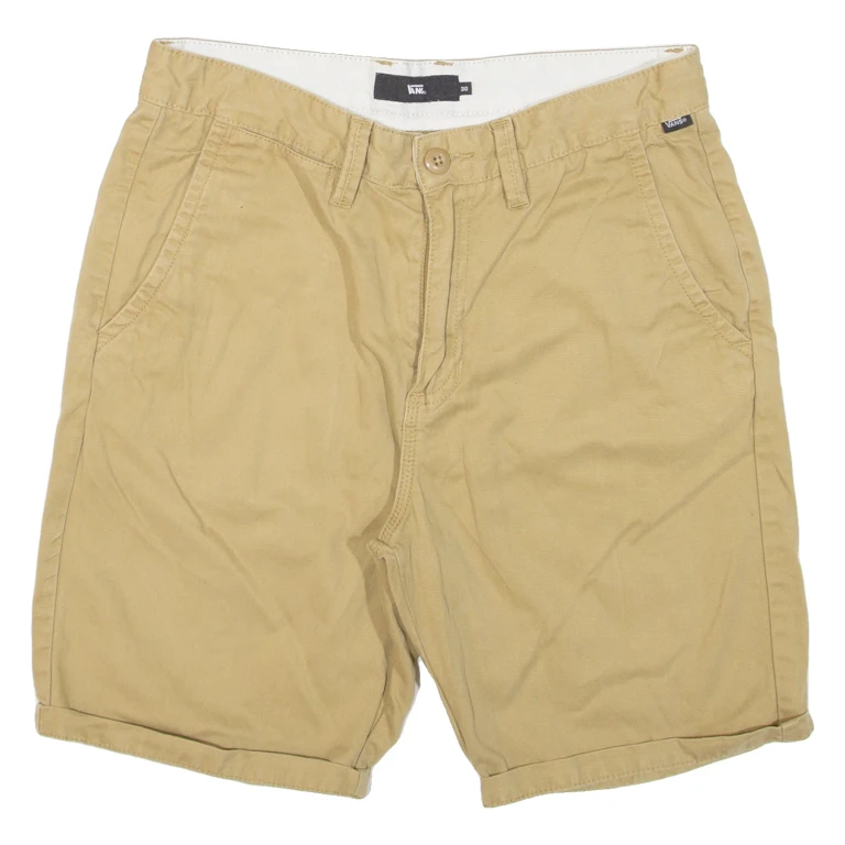 VANS Mens Chino Shorts Brown Relaxed M W30