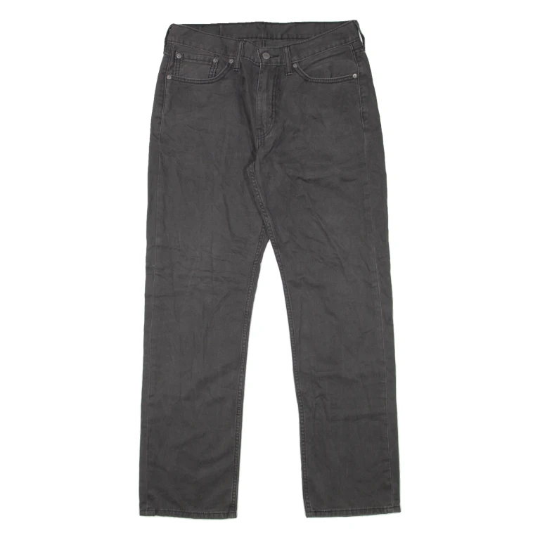 LEVI'S 514 Jeans Mens Grey Slim Straight W32 L32