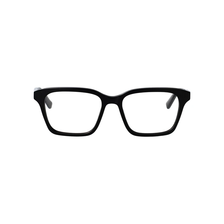 Alexander McQueen Am0568o 007 Black-black-transparent Acetate Optical - Women