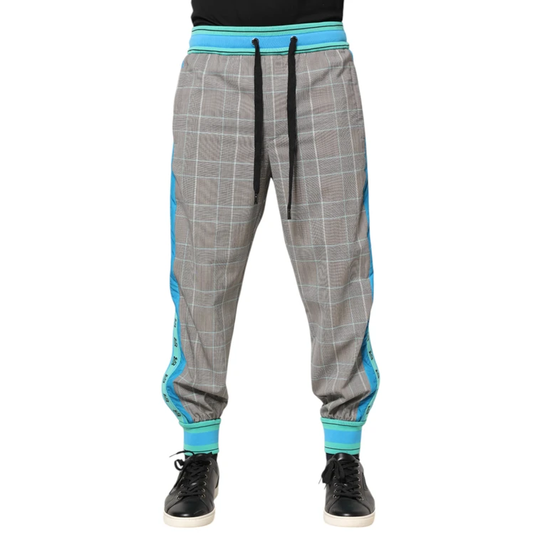 Dolce & Gabbana Multicolor Cotton Men Jogger Sweatpants Pants Elastane - Men