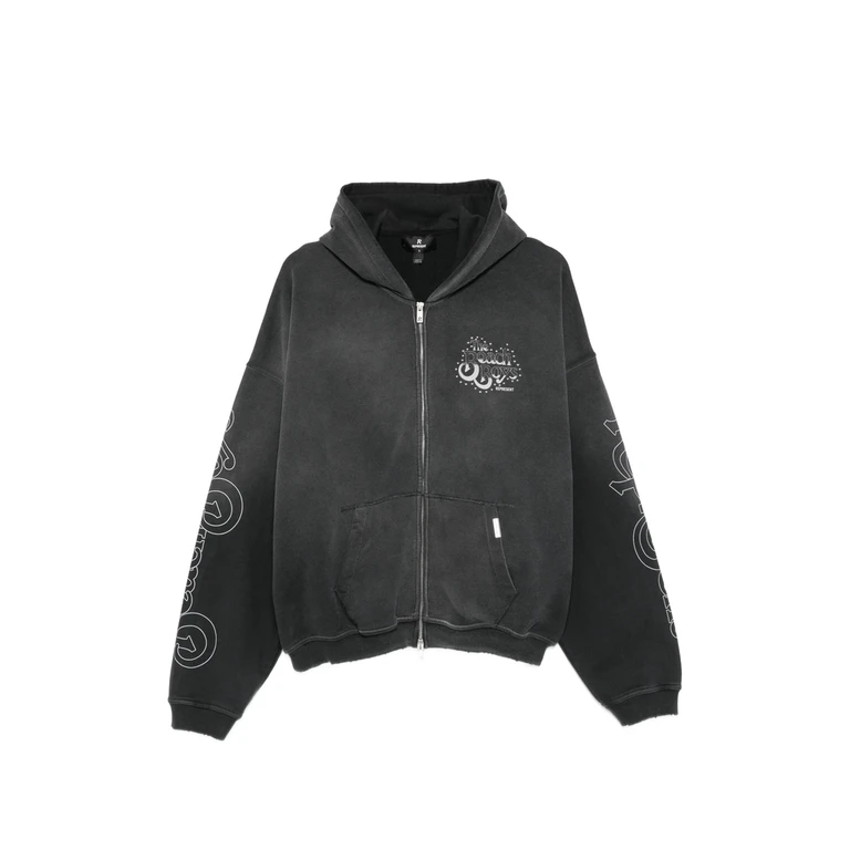 Represent Graphic-print Studded Hoodie