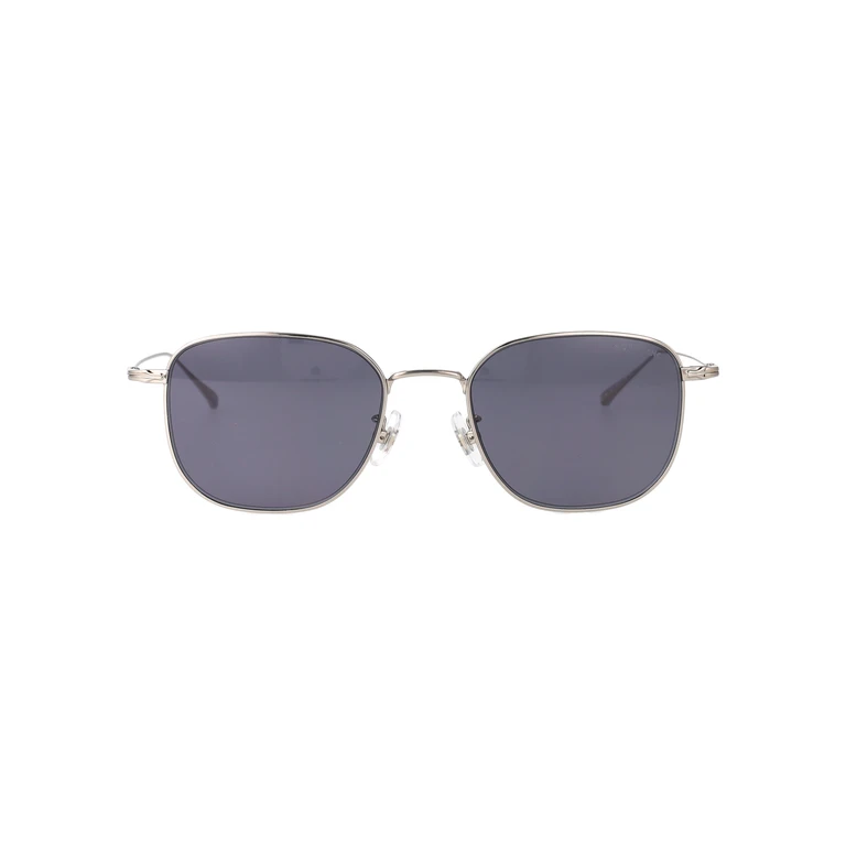 Montblanc Mb0477sa 003 Silver-silver-grey Metal Sunglasses - Men