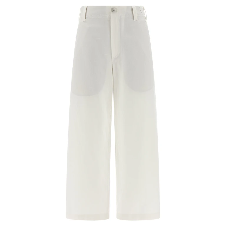 Brunello Cucinelli White Cotton Chino Pants - Women