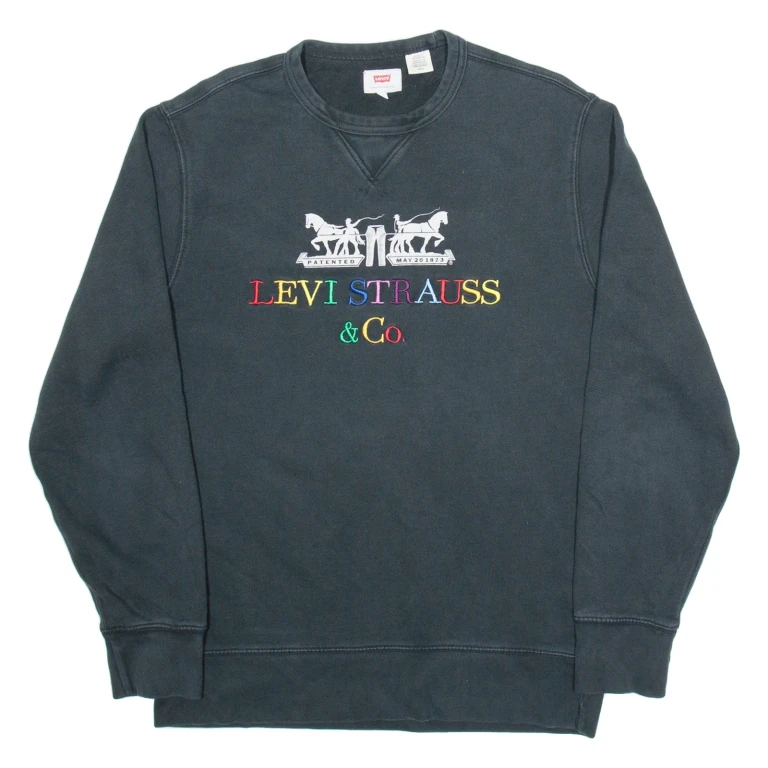 LEVI'S Mens Sweatshirt Black S