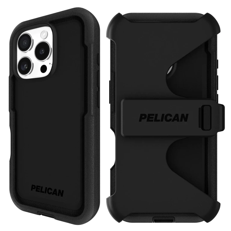 Voyager iPhone 16 Pro Case [Compatible with MagSafe] Rugged Phone Case w/ 18ft Military-Grade Drop Protection - Heavy Duty Phone Cover w/Belt Clip Holster for iPhone 16 Pro - Black